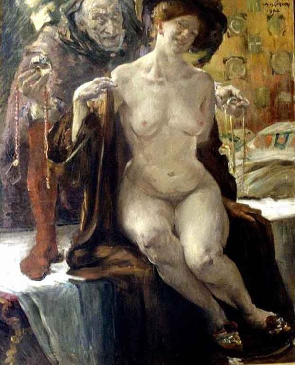 Verfuhrung, Lovis Corinth